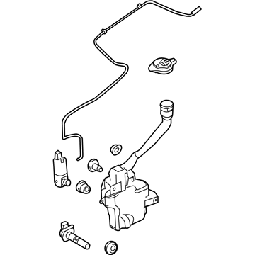 2019 Ford Police Interceptor Sedan Washer Reservoir - DA5Z-17618-D