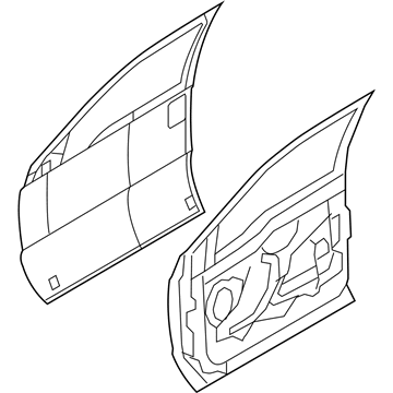 Ford 9C3Z-2520124-A Door Assembly - Front