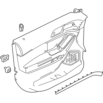 Ford JB5Z-7823942-CC Panel - Door Trim - Lower