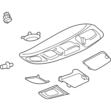 Ford 7L2Z-78519A70-AB Console Assembly - Overhead