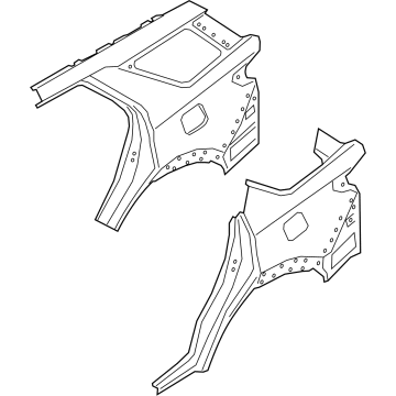 Ford NB5Z-78278A93-A PANEL - REAR CORNER - OUTER