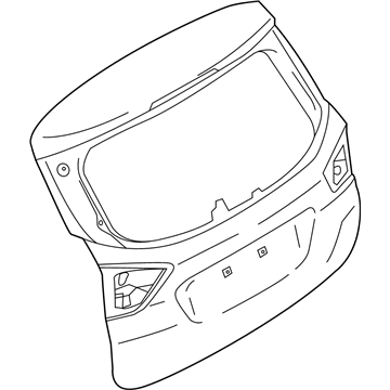 Ford DM5Z-5840110-A Tailgate Assembly Less Hinges