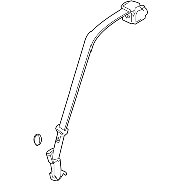 2009 Lincoln MKS Seat Belt - 9A5Z-54600A38-BA