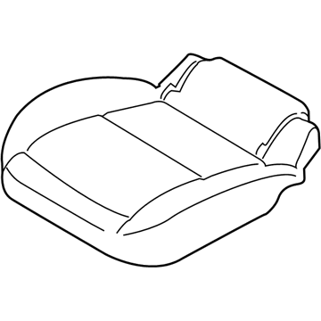 Ford KT1Z-1763804-GH COVER ASY - REAR SEAT CUSHION