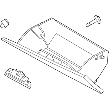 2019 Ford Police Interceptor Sedan Glove Box - DG1Z-54060T10-AA