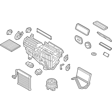 Ford G3GZ-19B555-Z Evaporator And Housing Assembly