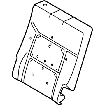 Ford LC5Z-7866800-D PAD - REAR SEAT BACK