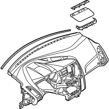 Ford F1EZ-5804320-JA Panel - Instrument