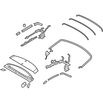 Ford BR3Z-7653000-AA Frame Assembly - Soft Top