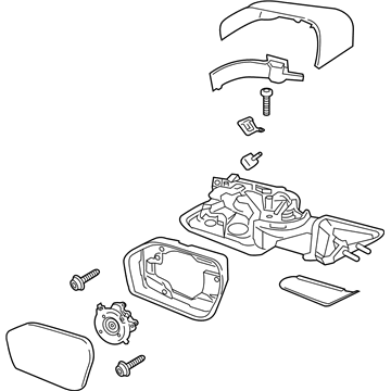 Ford LB5Z-17682-BA MIRROR ASY - REAR VIEW OUTER