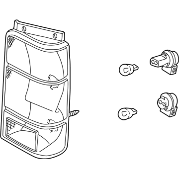 Ford F67Z-13404-AA Lamp Assy - Rear, Stop And Flasher