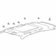 Ford CJ5Z-7851916-AA Headlining - Roof